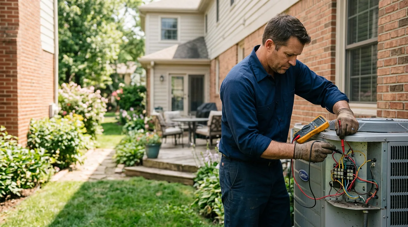 HVAC technician working near Audubon, NJ